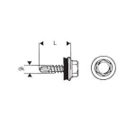 WKRĘT SAMOWIERTNY 4.8*20MM RAL 9002