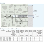 DYBEL UNIVERSALNY WKRĘT ŁEB SZEŚCIOKĄTNY GXS 10/60MM