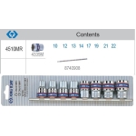 KOMPLET NASADEK 1/2 6-KĄTNE 8 SZTUK 10-22MM CHROMOWANE