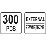 ZESTAW PIERŚCIENI SEGERA ZEWNĘTRZNYCH 300SZT
