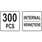 ZESTAW PIERŚCIENI SEGERA WEWNĘTRZNYCH 300SZT