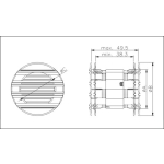 ROZETY DRZWIOWE RD 40 SREBRNE