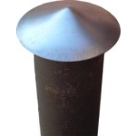 DASZEK METALOWY NA SŁUPEK OGRODZENIOWY 60MM