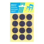 PODKŁADKA FILCOWA BLISTER CZARNA FI 25MM - 12SZT