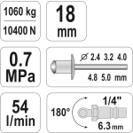 NITOWNICA PNEUMATYCZNA 2,4-5,0MM