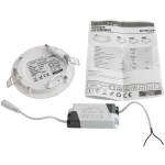 PANEL LED PODTYNKOWY OKRĄGŁY SLIM 12W, 960LM, 175MM