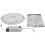 PANEL LED PODTYNKOWY OKRĄGŁY SLIM 18W, 1440LM, 225MM
