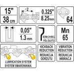 ŁAŃCUCH TNĄCY DO PILARKI 15'' .325 1.3MM 64Z