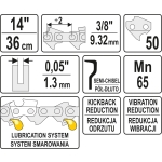 ŁAŃCUCH TNĄCY DO PILARKI 14'' 3/8'  1.3MM 50Z