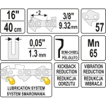 ŁAŃCUCH TNĄCY DO PILARKI 16'' 3/8'  1.3MM 57Z