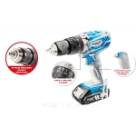 WIERTARKO-WKRĘTARKA Z UDAREM 2*18V LI-ION/2.5AH WALIZKA