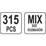 315 SZT KOŁKÓW SPRĘŻYSTYCH MIX