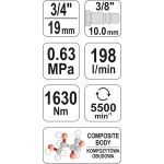 KLUCZ PNEUMATYCZNY 3/4 1630NM