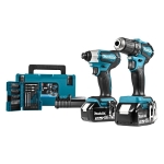 ZESTAW COMBO LI-LON 18V DTD155+DDF483 2*3.0AH MAKPAC + ACC