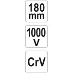SZCZYPCE UNIWERSALNE 180MM VDE