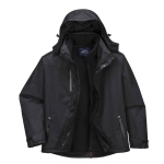 KURTKA OCIEPLANA 3W1 S553 CZARNA XXL