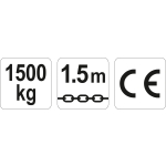 WCIĄGNIK ŁAŃCUCHOWY - DŹWIGNIOWY 1.5T