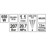 AGREGAT MALARSKI HYDRODYNAMICZNY 650W