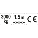 WCIĄGNIK ŁAŃCUCHOWY - DŹWIGNIOWY 3.0T