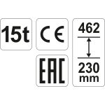PODNOŚNIK HYDRAULICZNY SŁUPKOWY 15T