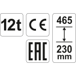 PODNOŚNIK HYDRAULICZNY SŁUPKOWY 12T