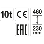 PODNOŚNIK HYDRAULICZNY SŁUPKOWY 10T