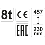 PODNOŚNIK HYDRAULICZNY SŁUPKOWY 8T