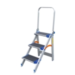 SCHODKI SKŁADANE 70CM 3 STOPNIE + PORĘCZ
