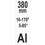 KĄTOMIERZ ALUMINIOWY 10-170