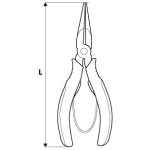 SZCZYPCE PRECYZYJNE WYDŁUŻONE PROSTE 130MM