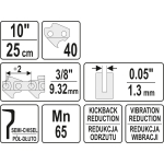 ŁAŃCUCH TNĄCY DO PILARKI 10'' 3.8''
