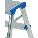 DRABINA ALUMINIOWA DWUSTRONNA 90CM 3 STOPNIE + PODEST