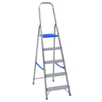 DRABINA ALUMINIOWA WOLNOSTOJĄCA 178CM 4 STOPNIE + PODEST