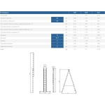 DRABINA ALUMINIOWA 2-ELEMENTOWA 533CM 11+11 SZCZEBLI