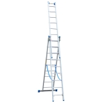 DRABINA ALUMINIOWA 3-ELEMENTOWA 606CM 9+9+9 SZCZEBLI