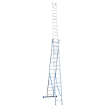 DRABINA ALUMINIOWA 3-ELEMENTOWA 1110CM 15+15+15 SZCZEBLI