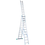 DRABINA ALUMINIOWA 3-ELEMENTOWA 841CM 12+12+12 SZCZEBLI