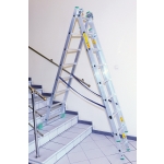 DRABINA ALUMINIOWA 3-ELEMENTOWA 841CM 12+12+12 SZCZEBLI