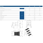 SCHODY DOSTAWNE 98CM 4 STOPNIE