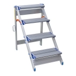 SCHODKI SKŁADANE 93CM 4 STOPNIE