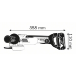 SZLIFIERKA KĄTOWA AKUMULATOROWA 125MM GWX 18-10C X-LOCK 0*AH