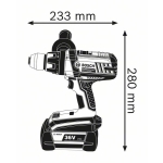 WIERTARKO-WKRĘTARKA AKUMULATOROWA GSR 36VE-2LI 2*4AH LI-ION