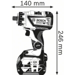 WIERTARKO-WKRĘTARKA AKUMULATOROWA GSR18V-60 FC  2*5.0AH LBOX