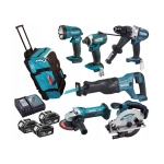 ZESTAW COMBO 18V DTD152+DHP451+DGA452+DJR186+DSS610+DML185