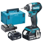 WKRĘTARKA UDAROWA AKUMULATOROWA 1/4'' 2*5.0AH 18V