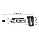 SZLIFIERKA PROSTA AKUMULATOROWA GGS 18V-LI 0*AH BOX