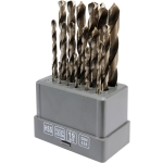 KOMPLET WIERTEŁ DO METALU HSS 1-10MM 19 SZTUK