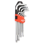 KLUCZE TORX T10-T50 ZESTAW 9-CZĘŚCIOWY