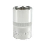 NASADKA KRÓTKA 6-KĄTNA CHROMOWANA 1/2'' 18MM
