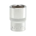 NASADKA KRÓTKA 6-KĄTNA CHROMOWANA 1/2'' 19MM